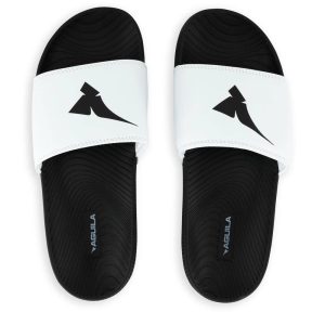 Aguila Golf White & Black Slide Sandals