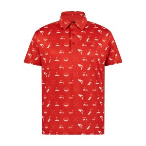 Moderno Red Caddy Boy's Golf Polo