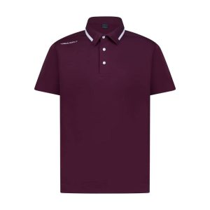 Burgundy Boy's Golf Polo