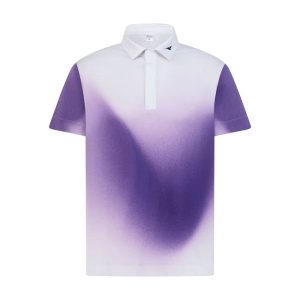Purple Gradient Men's Golf Polo