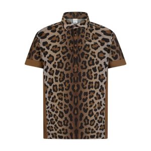 Leopard Print Men's Golf Polo
