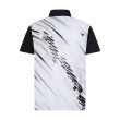 Black and White Abstract Men's Golf Polo - Image 2