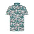 Teal Flamingo Men's Golf Polo - Image 2