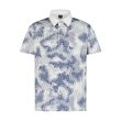 Moderno Pixel Comb Light Grey Boy's Golf Polo - Image 1