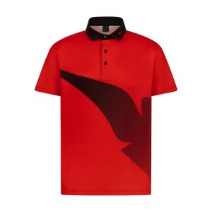 Red and Black Wing Men's Golf Polo