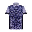 Purple Leopard Men's Golf Polo - Image 1