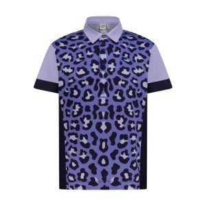 Purple Leopard Men's Golf Polo