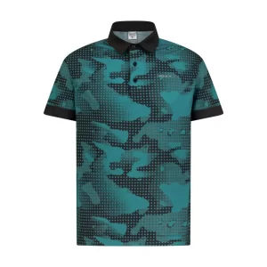 Teal Camo Men's Golf Polo