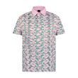 Moderno Vibrant Blooms Men’s Golf Polo - Image 1