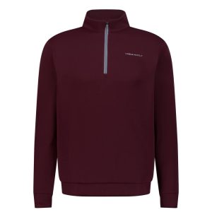 Aguila Golf Burgundy Men's Long-Sleeve Pullover