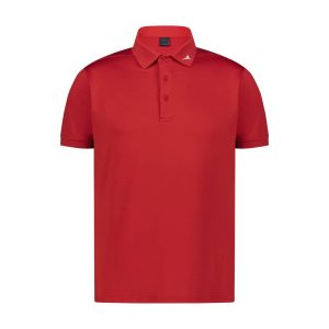 Crimson Red Kid's Golf Polo