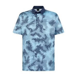 Moderno Pixel Comb Teal Boy's Golf Polo