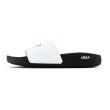 Aguila Golf White & Black Slide Sandals - Image 3