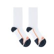 Aguila Golf White with Navy and Orange Socks - Image 4