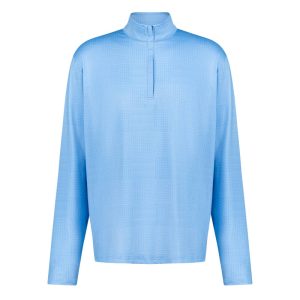 Aguila Golf Men's Pullover – Light Blue Long-Sleeve Half-Zip