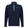 Aguila Golf Men's Pullover – Navy Blue Half-Zip Long-Sleeve Fit