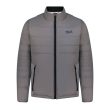 Aguila Golf Padded Jacket – Light Gray Full-Zip Performance Fit