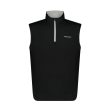 Aguila Golf Quarter-Zip Sleeveless Vest – Black Performance Fit