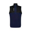 Aguila Golf Sleeveless Half-Zip Vest – Navy Blue & Black Design