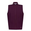 Aguila Golf Sleeveless Vest – Burgundy Full-Zip Performance Fit