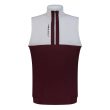 Aguila Golf Sleeveless Vest – Burgundy & Gray Half-Zip Fit