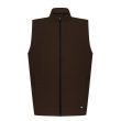 Aguila Golf Sleeveless Vest – Deep Brown Full-Zip Performance Fit
