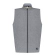 Aguila Golf Sleeveless Vest – Light Gray Full-Zip Performance Fit