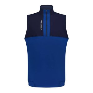 Aguila Golf Sleeveless Vest – Royal & Navy Blue Half-Zip Fit