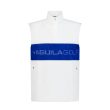 Aguila Golf Sleeveless Vest – White & Blue Quarter-Zip Fit
