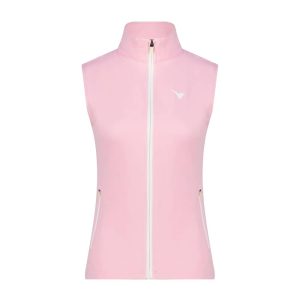Aguila Golf Women's Vest – Light Pink Full-Zip Sleeveless Fit