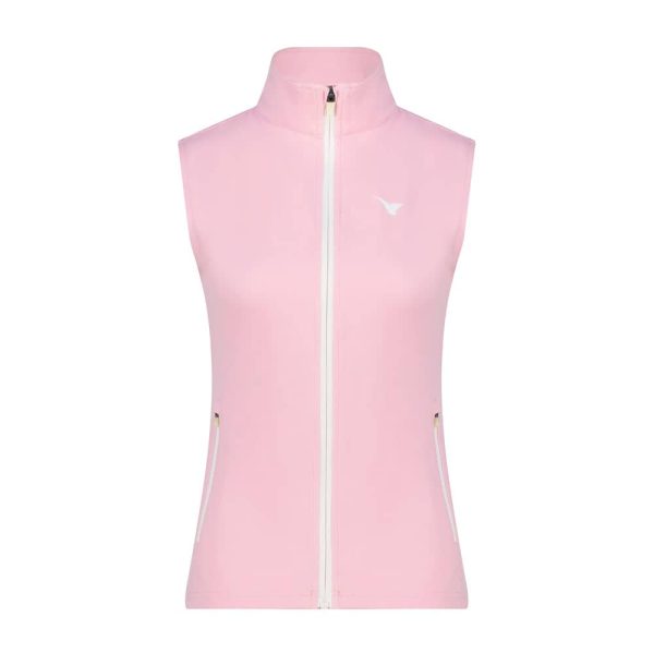 Aguila Golf Women's Vest – Light Pink Full-Zip Sleeveless Fit