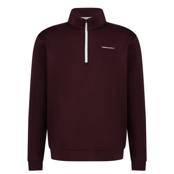 Aguila Scuba Men's Golf Midlayer – Burgundy Quarter-Zip