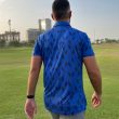 Moderno Navy Diamond Men’s Golf Polo - Image 3