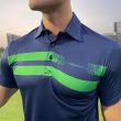 Moderno Strip Men’s Golf Polo - Image 3