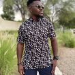 Moderno Funky Black Men’s Golf Polo - Image 2