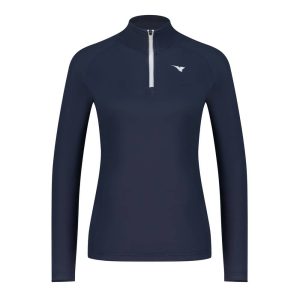 Aguila Women's Long-Sleeve Quarter-Zip Golf Top – Navy Performance Layer