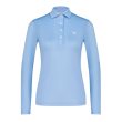 Aguila Women's Long-Sleeve Light Blue Performance Polo