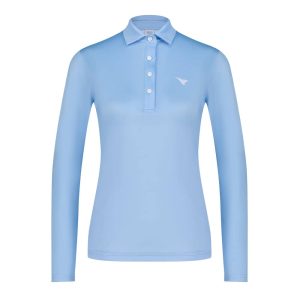 Aguila Women's Long-Sleeve Light Blue Performance Polo