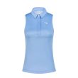 Aguila Women’s Sleeveless Golf Polo – Sky Blue Performance Shirt