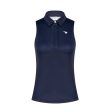 Aguila Golf Sleeveless Polo – Women’s Dark Navy Performance Top