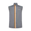 Gray Golf Vest with Orange Zip – Aguila Lightweight Layer