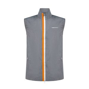 Gray Golf Vest with Orange Zip – Aguila Lightweight Layer