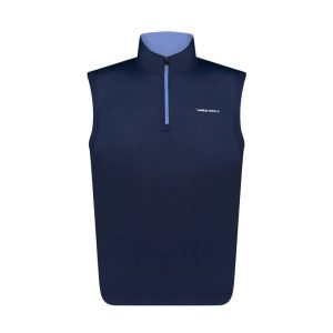 Aguila Golf Sleeveless Quarter-Zip Vest – Dark Navy
