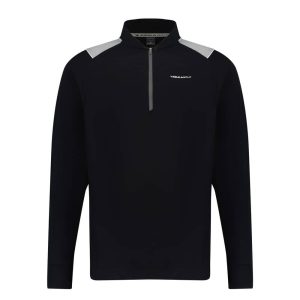Calido Stretch Boy's Golf Midlayer in Black