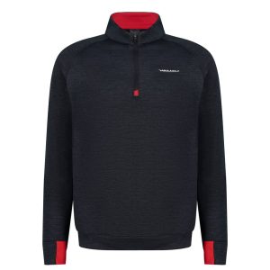 Black and Red Golf Pullover – Aguila Quarter-Zip Performance