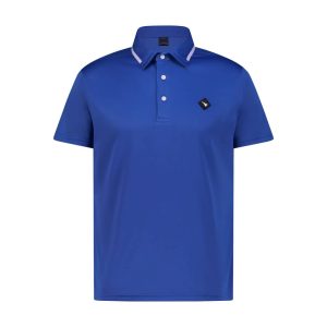 Dark Blue Printed Men’s Golf Polo