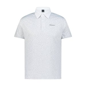 White Printed Men’s Golf Polo