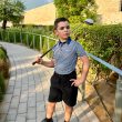 Moderno Classic Navy Boy's Golf Polo - Image 3