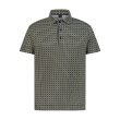 AGUILA GOLF men’s moisture-wicking golf polo shirt with UV protection and geometric design