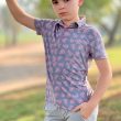 Moderno Funky Pink Boy's Golf Polo - Image 2